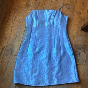 Topshop 90s style blue dress